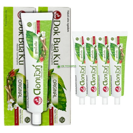 2x Zubná pasta Twin Lotus Original Herbal 100g + 4 x 25ml zdarma