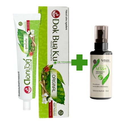 M33 + Zubná pasta Twin Lotus Original Herbal 100g zdarma