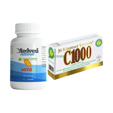 MITO C 30 kapsúl + Vitamín C 1000 mg 30 tabliet