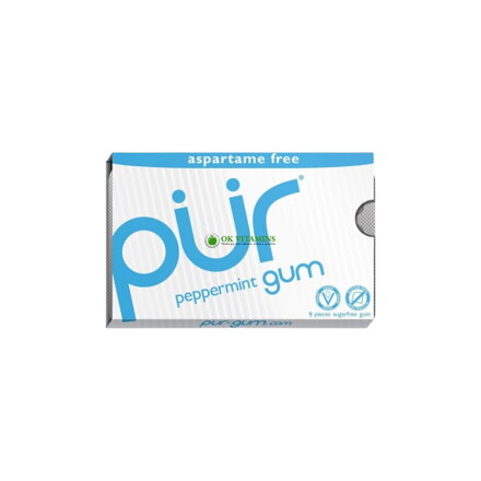 PUR® žuvačky (9 kusov) s príchuťou PEPPERMINT