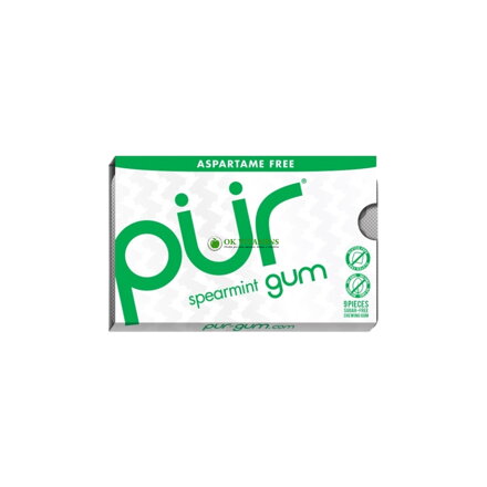 PUR® žuvačky (9 kusov) s príchuťou SPEARMINT