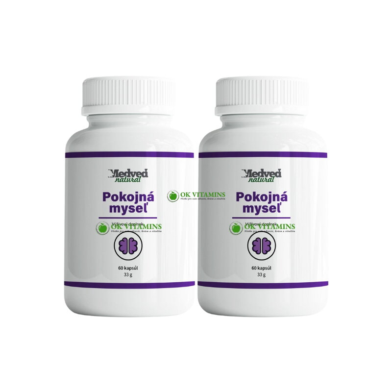 2x Pokojná myseľ 60 kapsúl